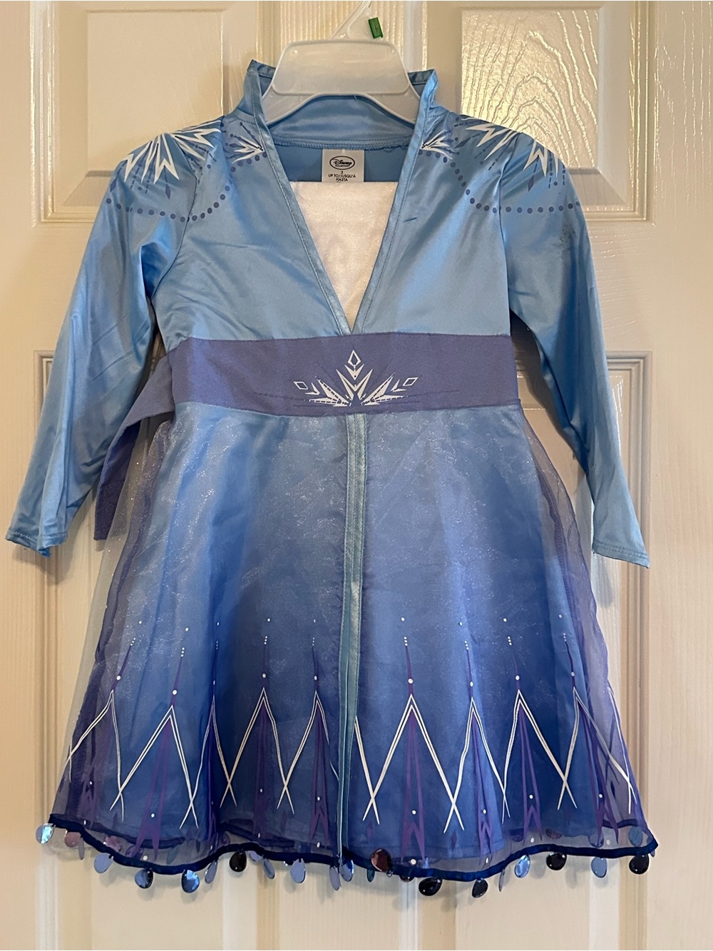 Disney Elsa Light Blue and Navy Layered Sparkle Dress Costume